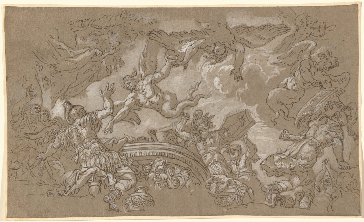 The Harpies Attacking Aeneas and His Companions by Johann Carl Loth