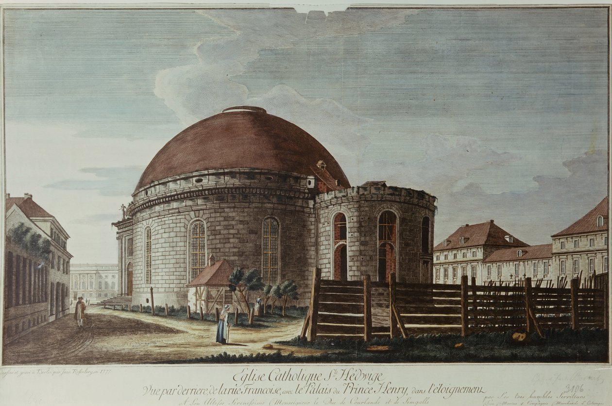 St. Hedwig, Cathedral, Berlin by Johann Carl Wilhelm Rosenberg