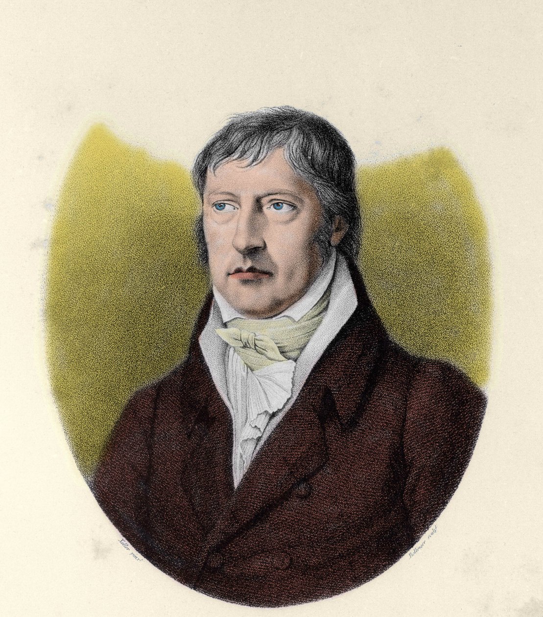 Portrait of Georg Wilhelm Friedrich Hegel, German philosopher by Johann Christian (after) Xeller