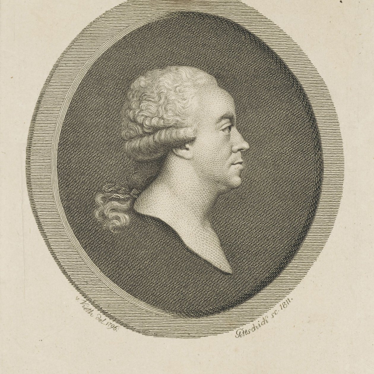 Portrait of the Composer Joseph Schuster by Johann Christian Benjamin Gottschick