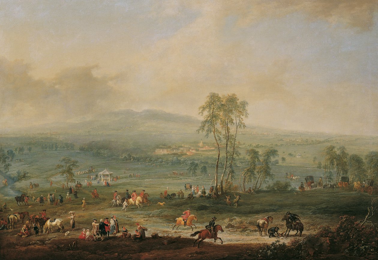 Laxenburg from Schneiderau towards Guntramsdorf and Mödling by Johann Christian Brand