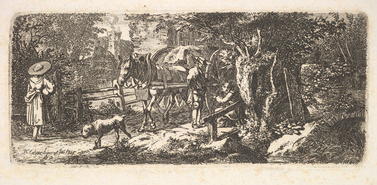 Alms Given by a Cart Driver by Johann Christian Erhard