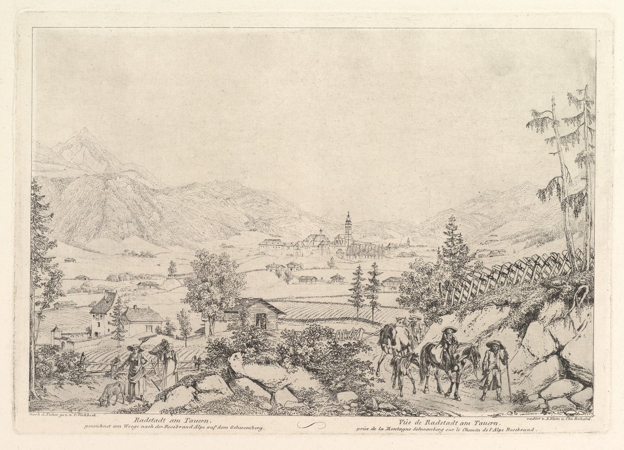 Rural Landscape, Radstadt am Tauren, early 19th century by Johann Christian Erhard