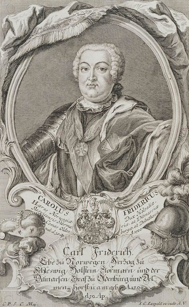 Portrait of Duke Charles Frederick of Holstein-Gottorp by Johann Christian Leopold