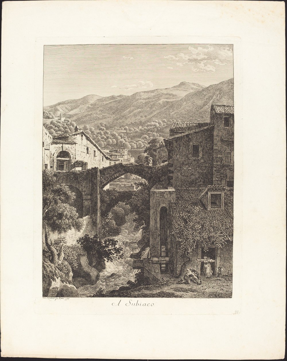 At Subiaco by Johann Christian Reinhart