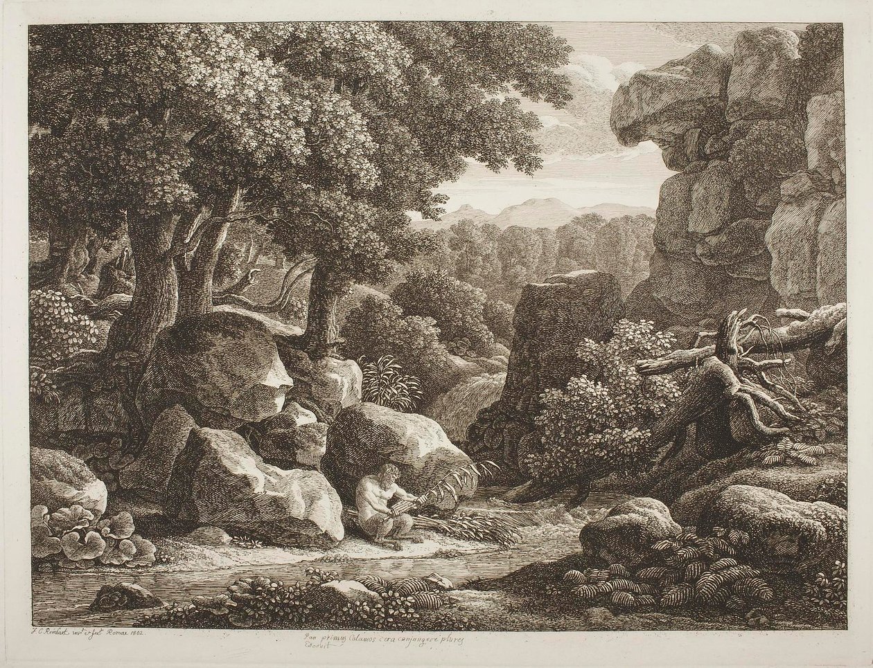 Forest Landscape by Johann Christian Reinhart