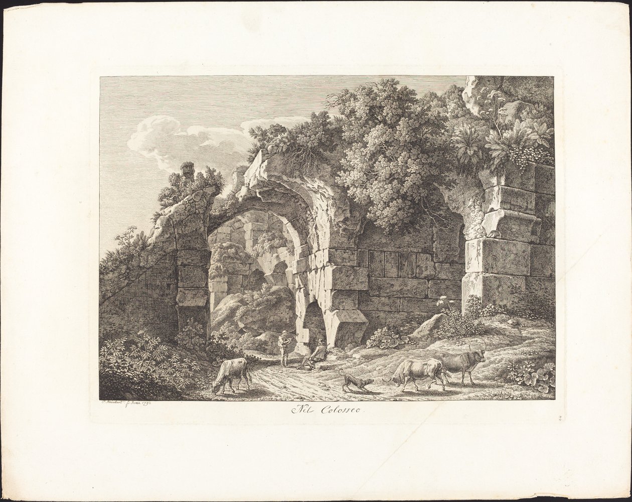 In the Colosseum by Johann Christian Reinhart