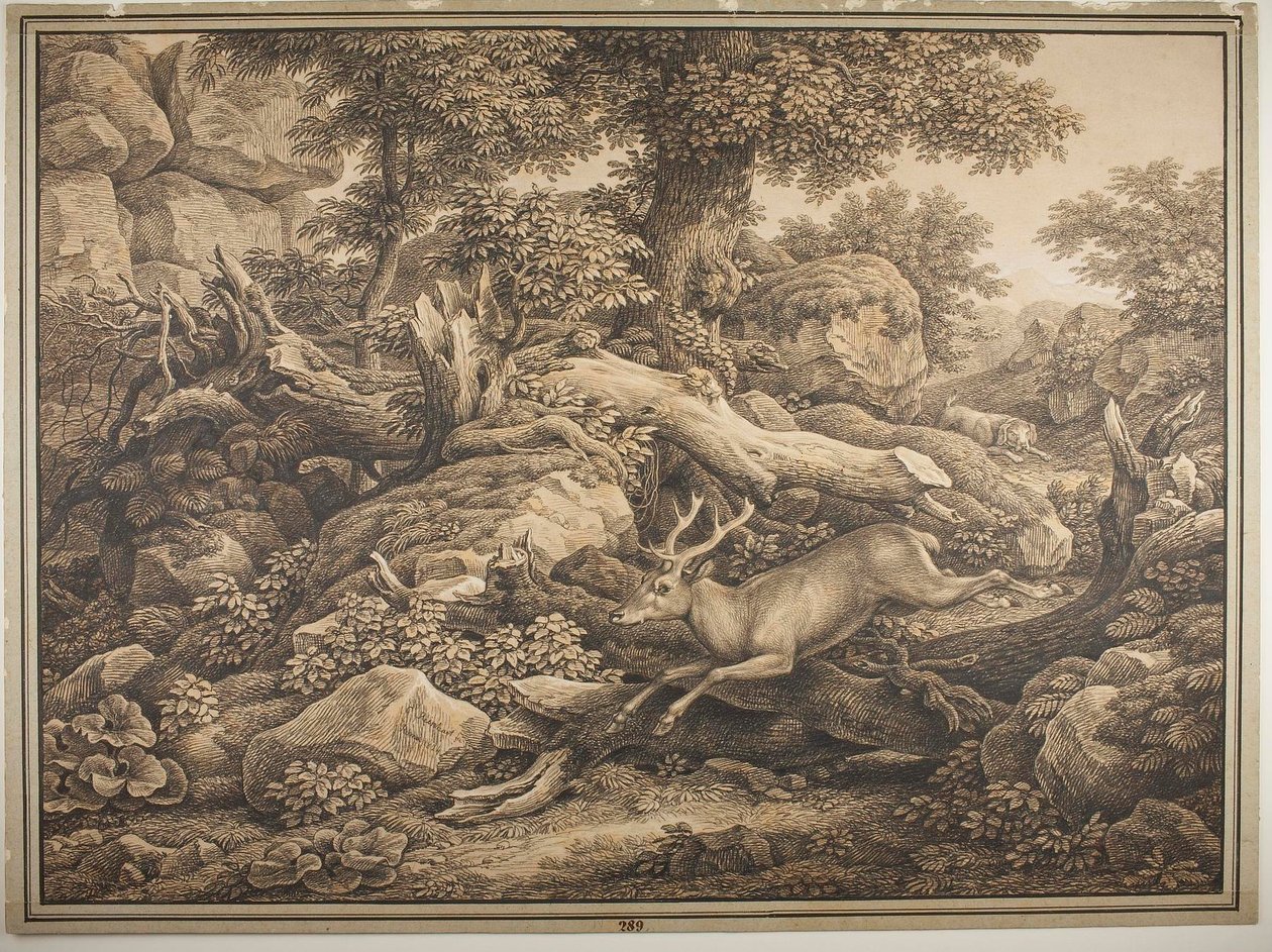 Scene from Chigis Park in Aricia by Johann Christian Reinhart