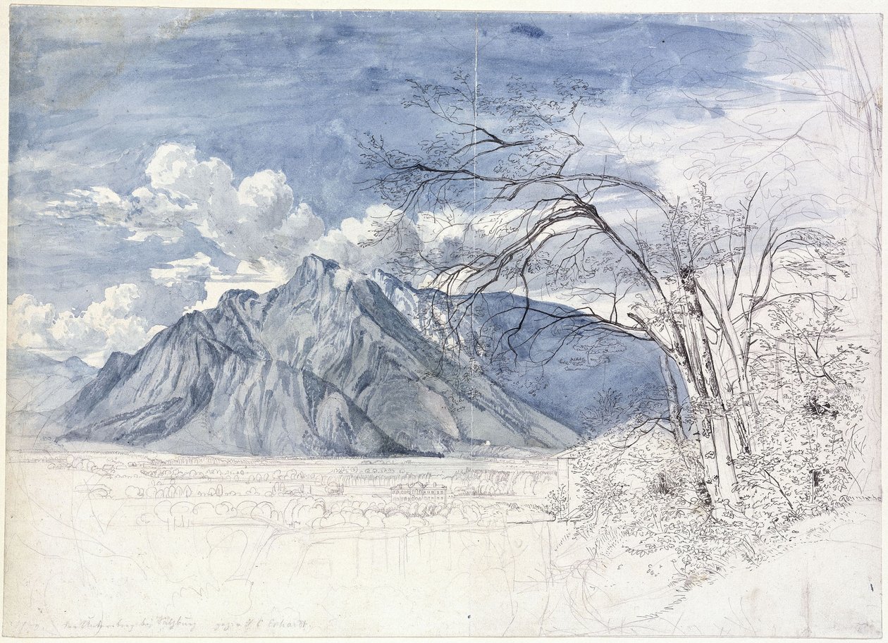 The Untersberg near Salzburg by Johann Christoph Erhard