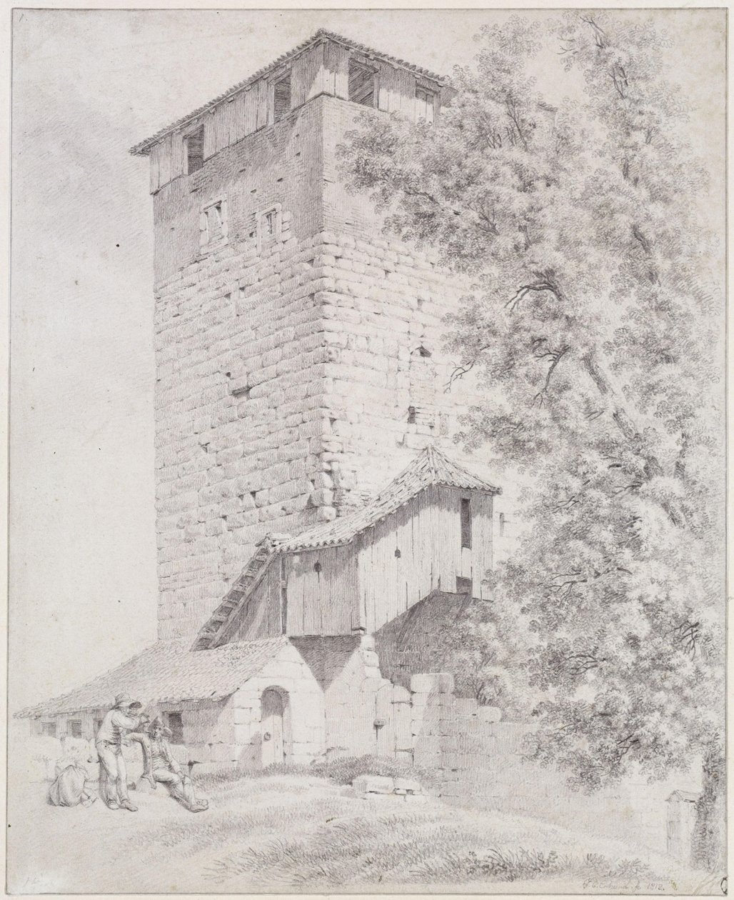 The Pentagonal Tower in Nuremberg by Johann Christoph Erhard