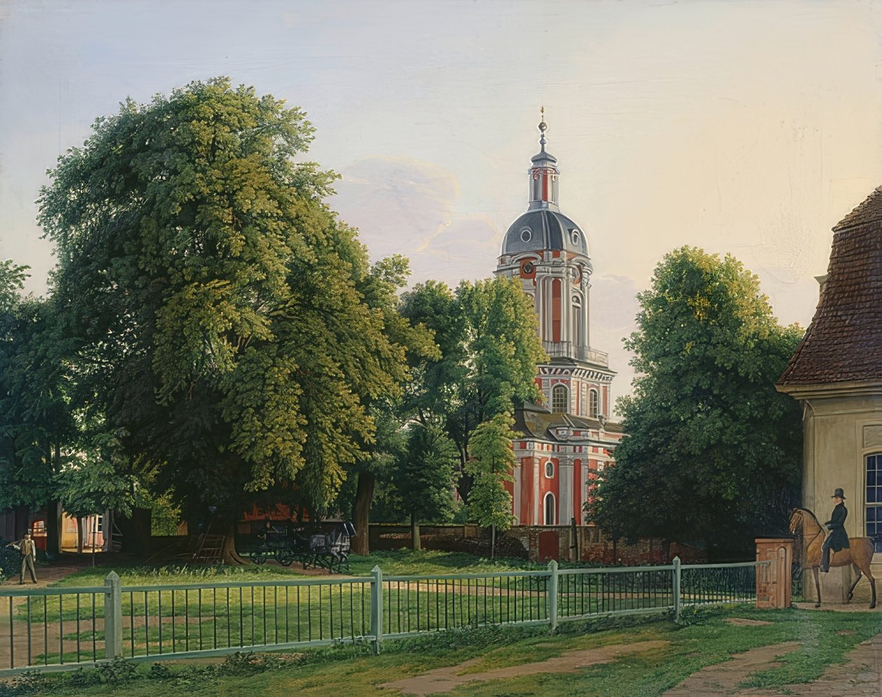 Church in the Park of Schloss Buch by Johann Erdmann Hummel