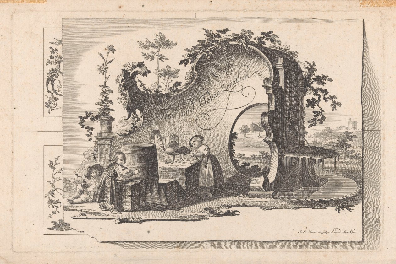 Coffee and Tea House by Johann Esaias Nilson