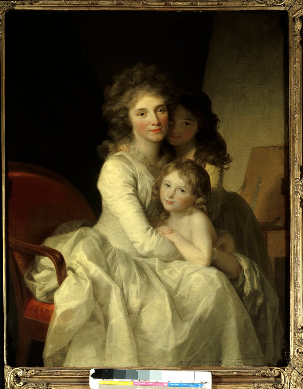 Sophie Muller and her two daughters by Johann Friedrich August Tischbein