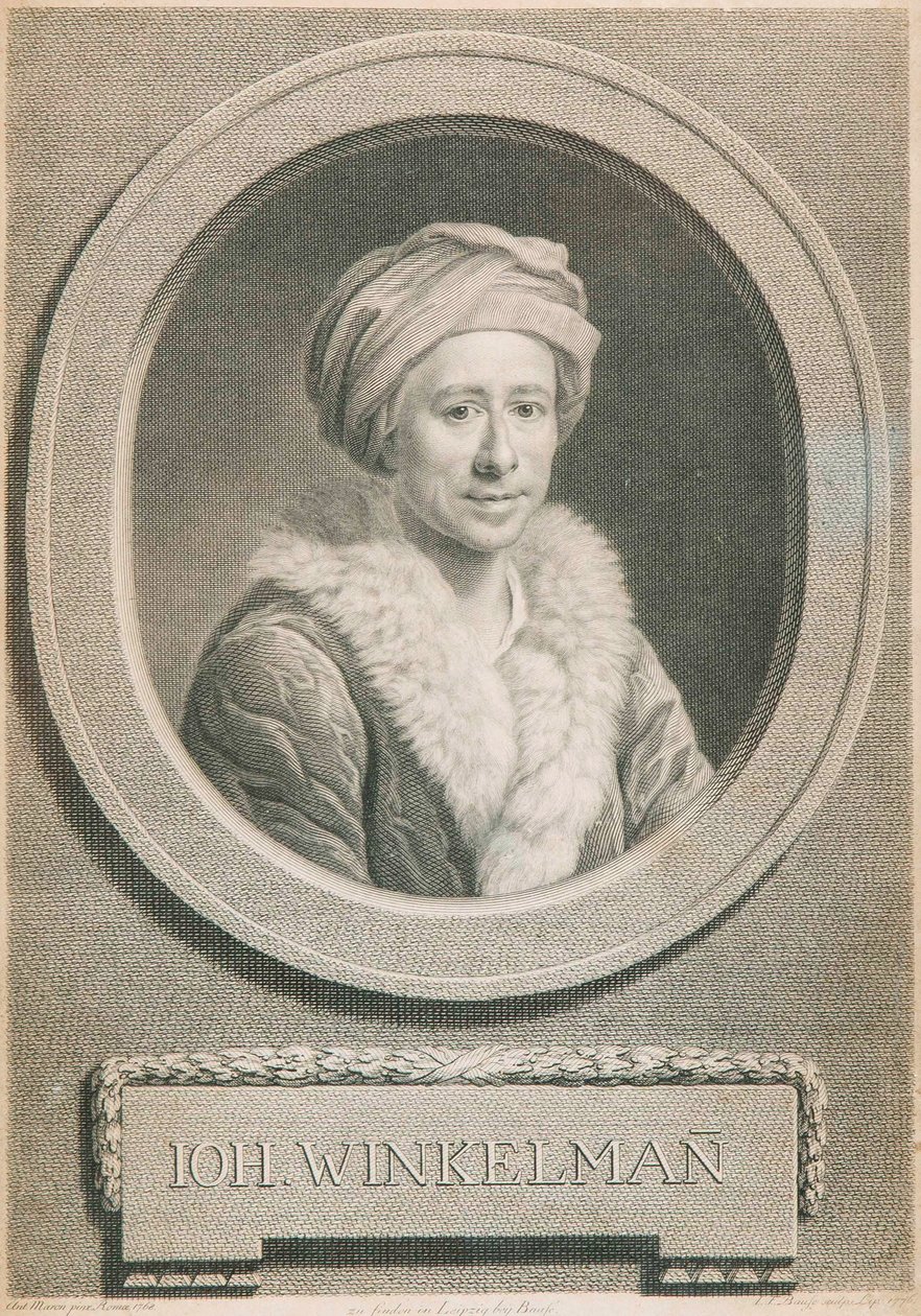 Portrait of the Art Historian and Archaeologist Johann Joachim Winckelmann by Johann Friedrich Bause