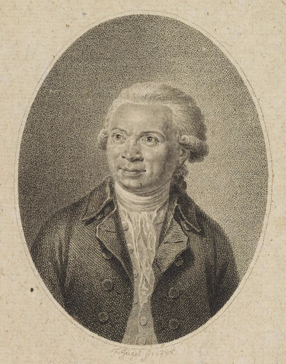Portrait of the Composer Johann Abraham Peter Schulz, 1794 by Johann Friedrich Jügel