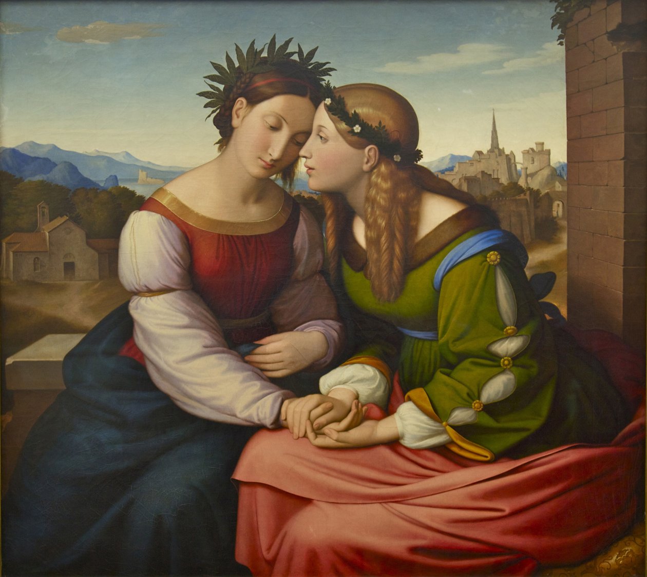 Italia and Germania Sulamith and Mary by Johann Friedrich Overbeck