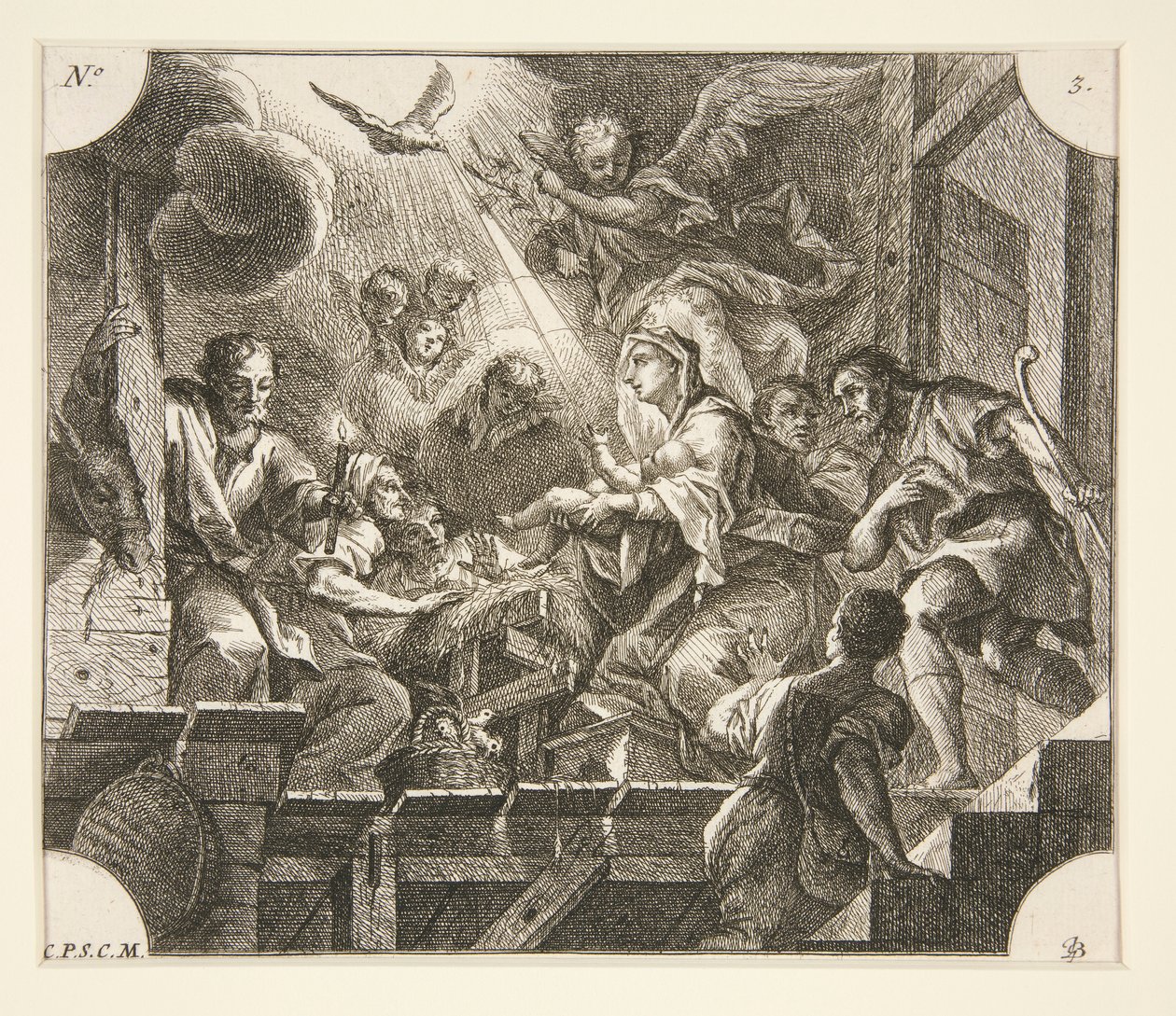 Nativity by Johann Georg Bergmuller