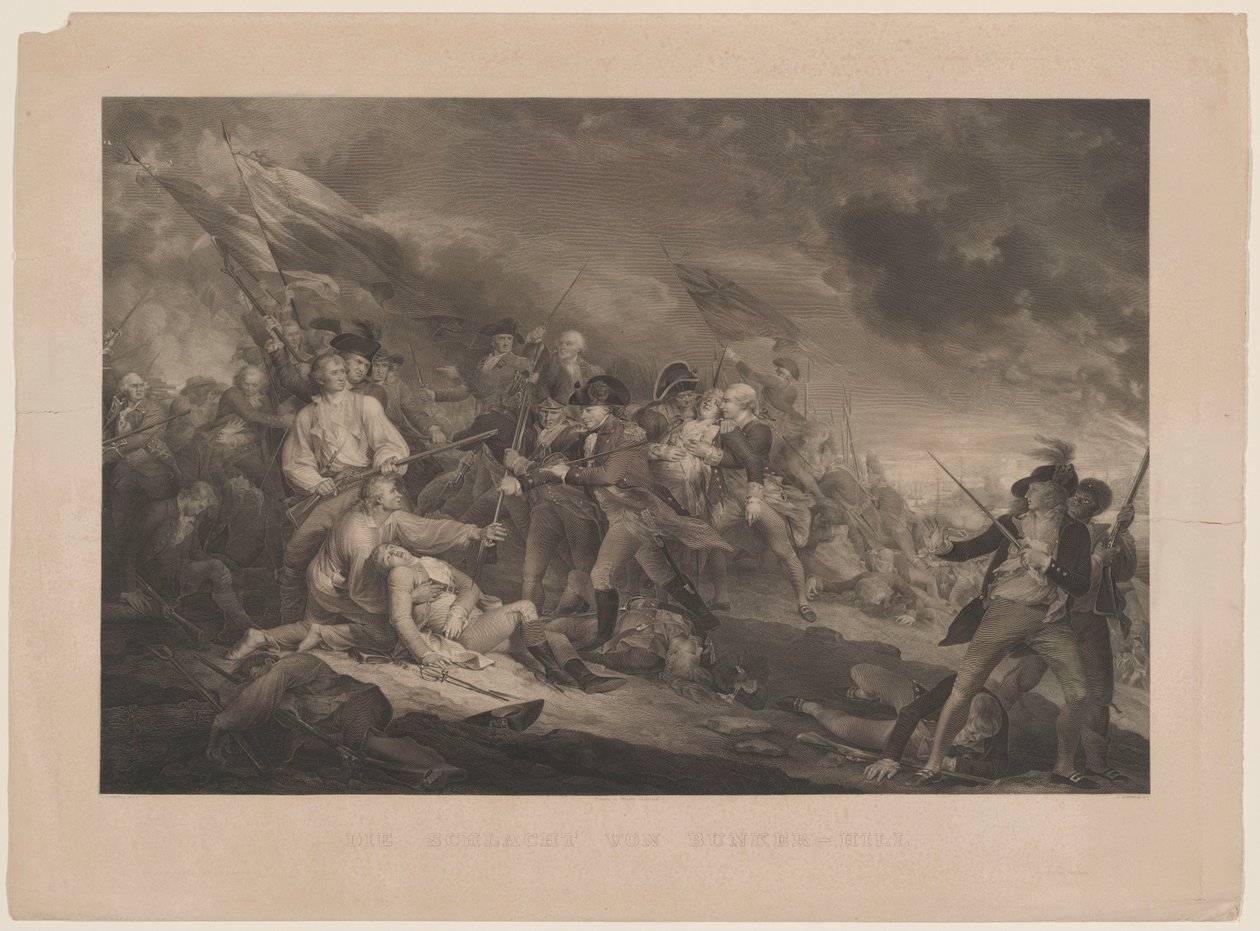 The Battle of Bunker Hill by Johann Georg Nordheim