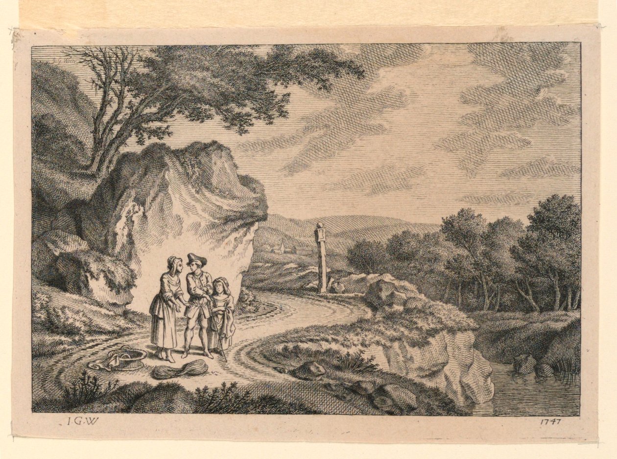The Winding Road by Johann Georg Wille