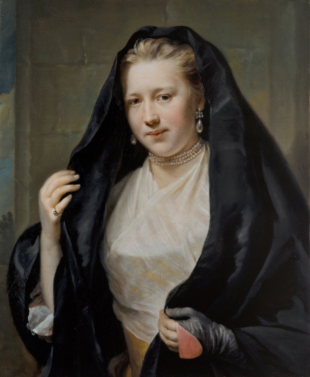 Portrait of an Elegant Lady by Johann Georg Ziesenis