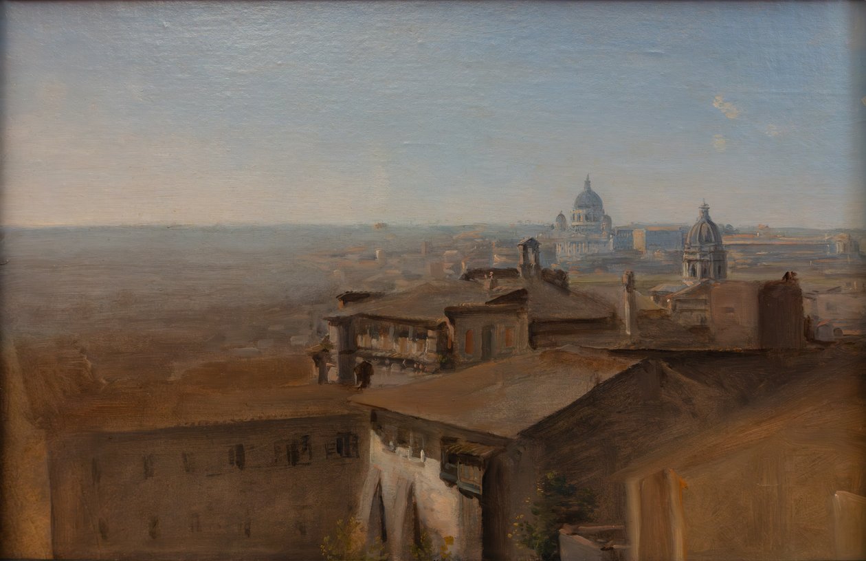 View from Villa Malta to Saint Peter by Johann Georg von Dillis