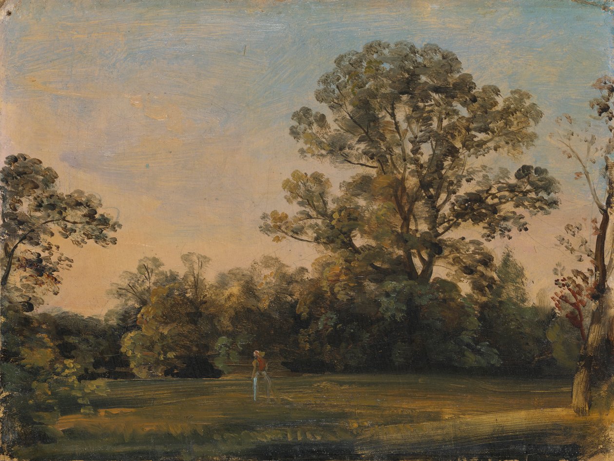 Park Landscape in the Early Morning by Johann Georg von Dillis