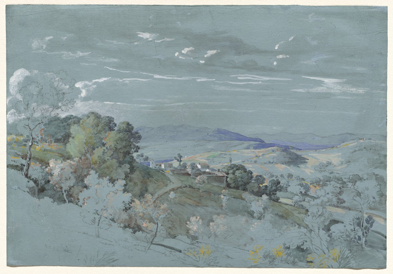The Hills of Umbria near Perugia by Johann Georg von Dillis