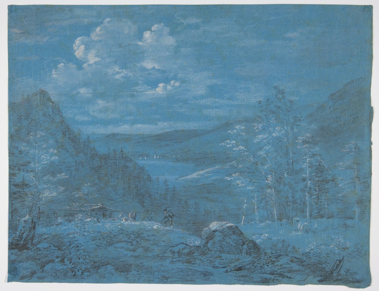 View of the Ankl-Alpe and the Schliersee by Johann Georg von Dillis