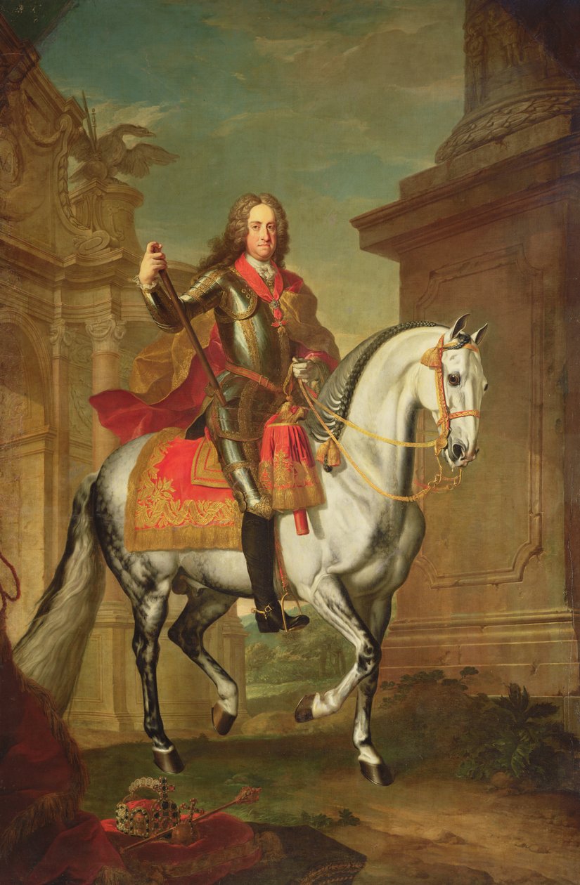 Kaiser Charles VI by Johann Gottfried Auerbach