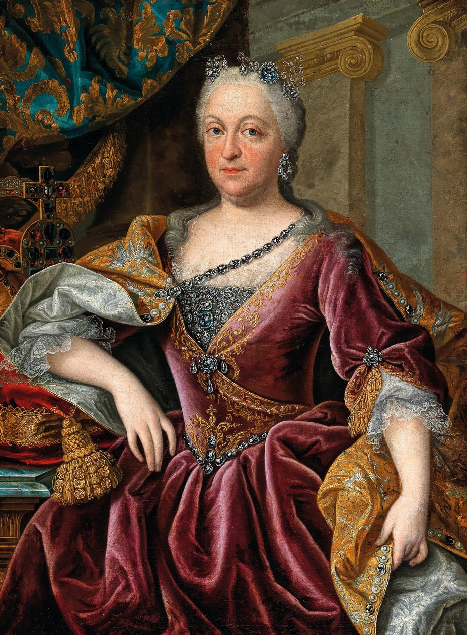 Portrait of Maria Amalia of Austria, Holy Roman Empress by Johann Gottfried Auerbach