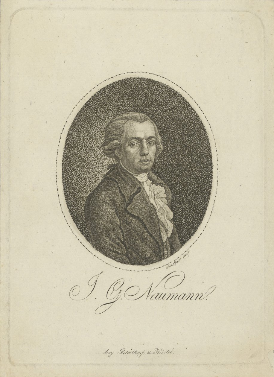 Portrait of the composer Johann Gottlieb Naumann by Johann Gottfried Scheffner