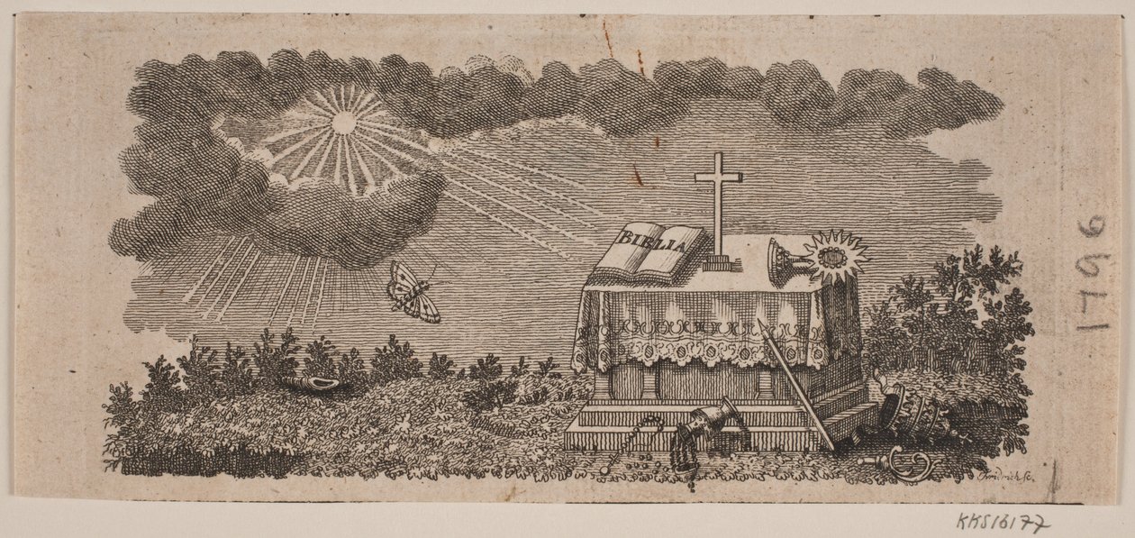 Vignet Gebhardi og Christiani "History of the Kingdoms of Denmark and Norway and the Duchies of Schleswig and Holstein until Our Times" by Johann Gottlieb Friedrich