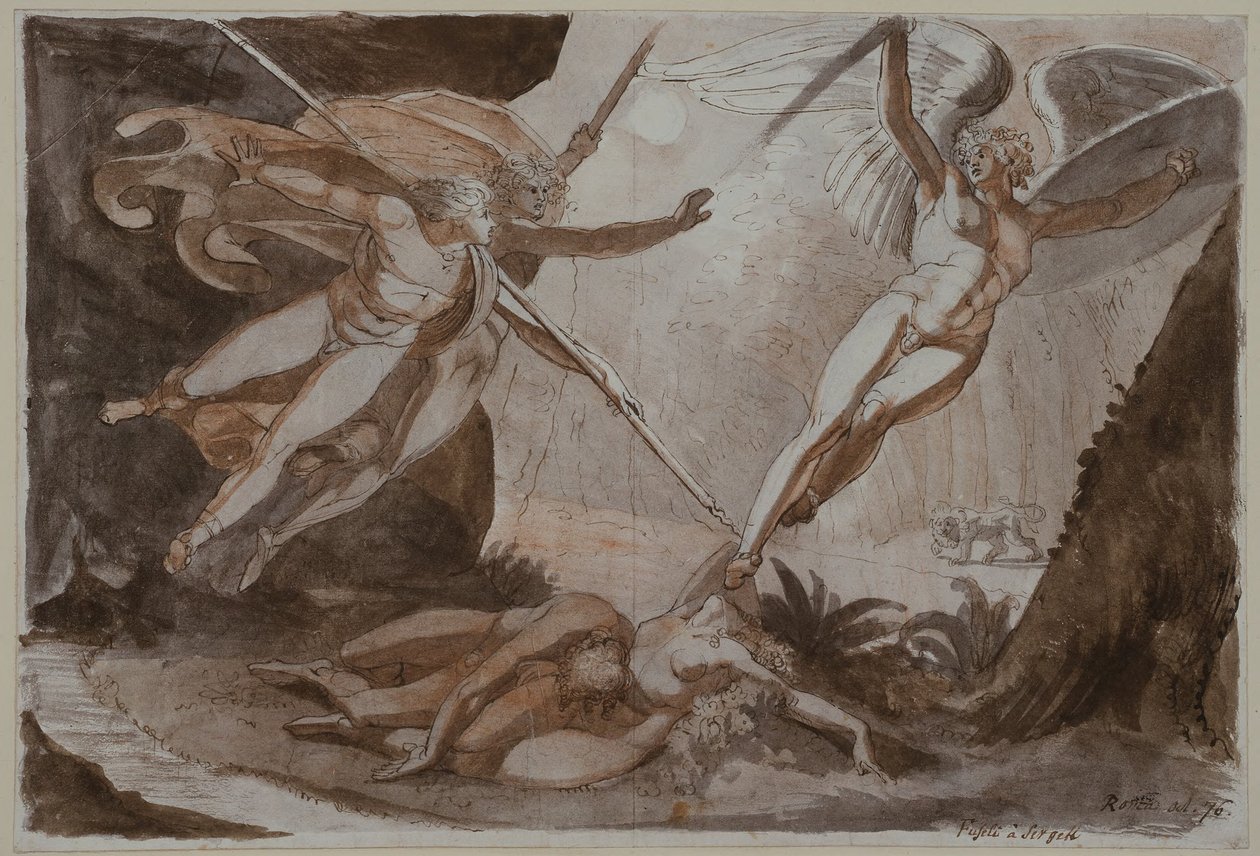 Satan Touched by Ithuriel