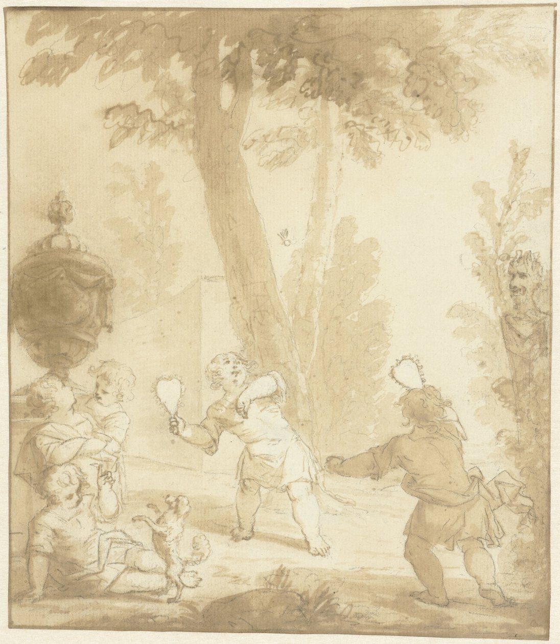 Allegorical Scene with Playing Children by Johann Heinrich Keller (II)