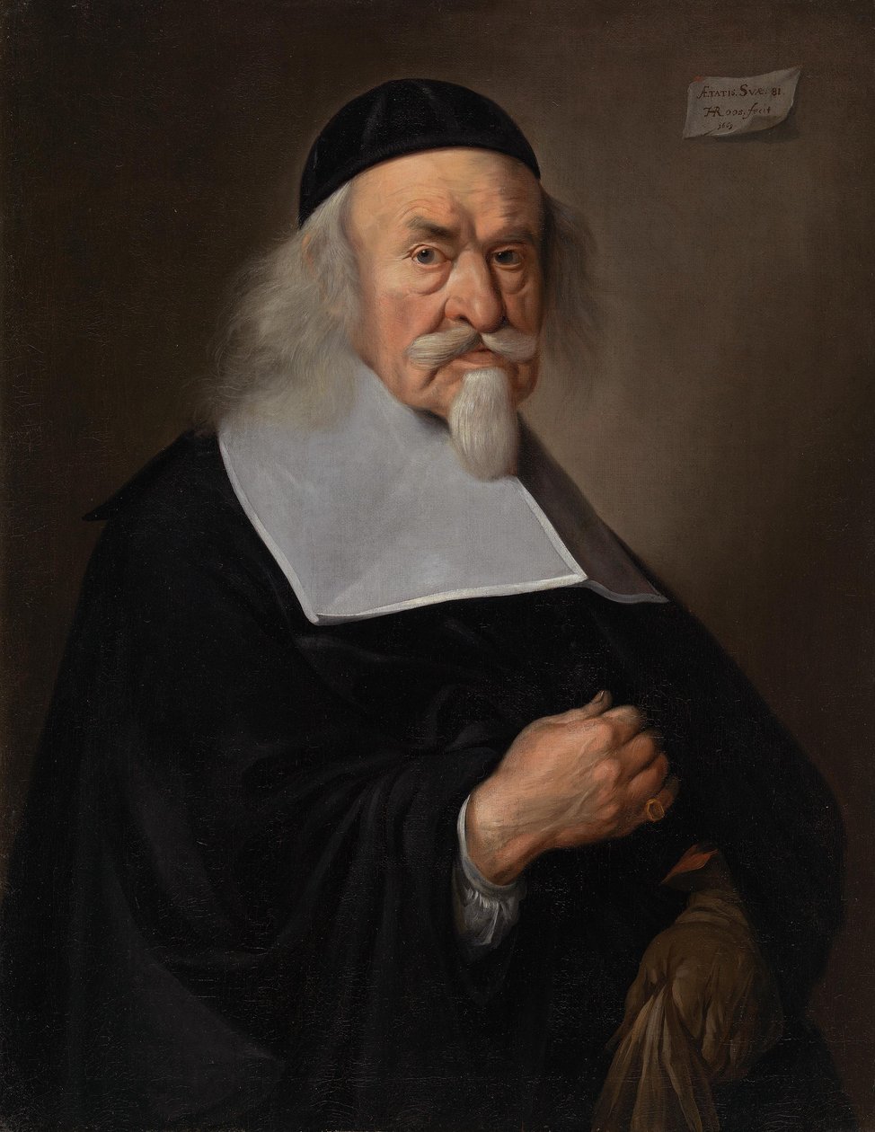 Portrait of a Man at the Age of 81 by Johann Heinrich Roos