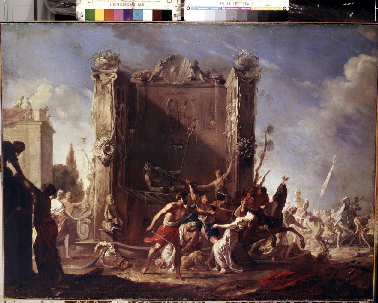 The Rape of the Sabine Women by Johann Heinrich Schonfeldt