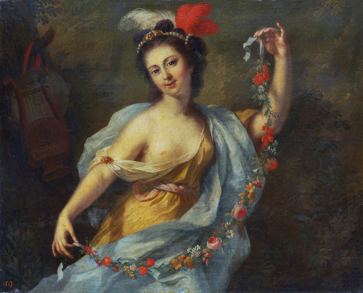 The Muse Terpsichore (the nine muses, 1782) by Johann Heinrich Tischbein