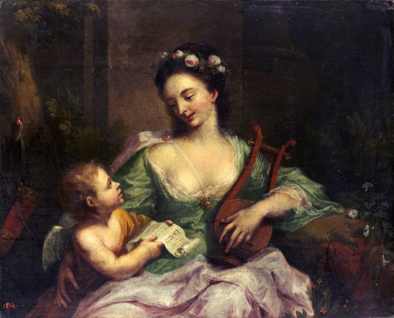 The Nine Muses - Erato (Lyric Poetry) by Johann Heinrich Tischbein