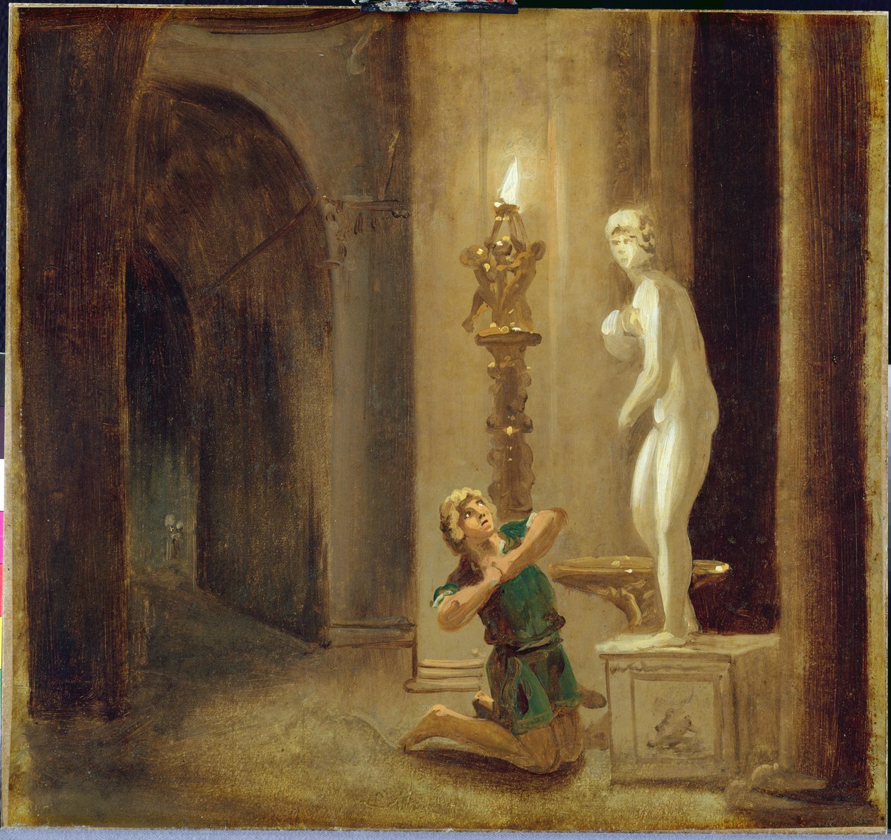 Pygmalion before the Statue of Venus, c.1800 by Johann Heinrich Wilhelm Tischbein