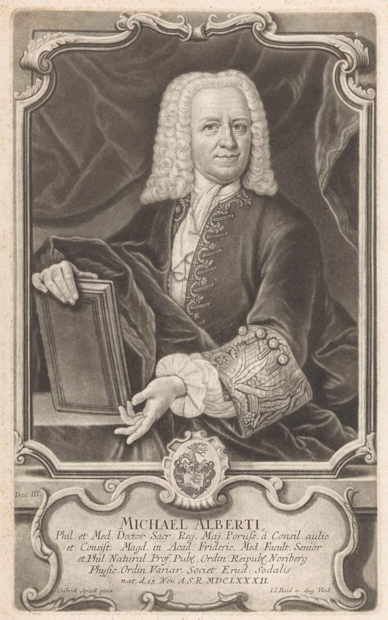 Portrait of Michael Alberti by Johann Jacob Haid