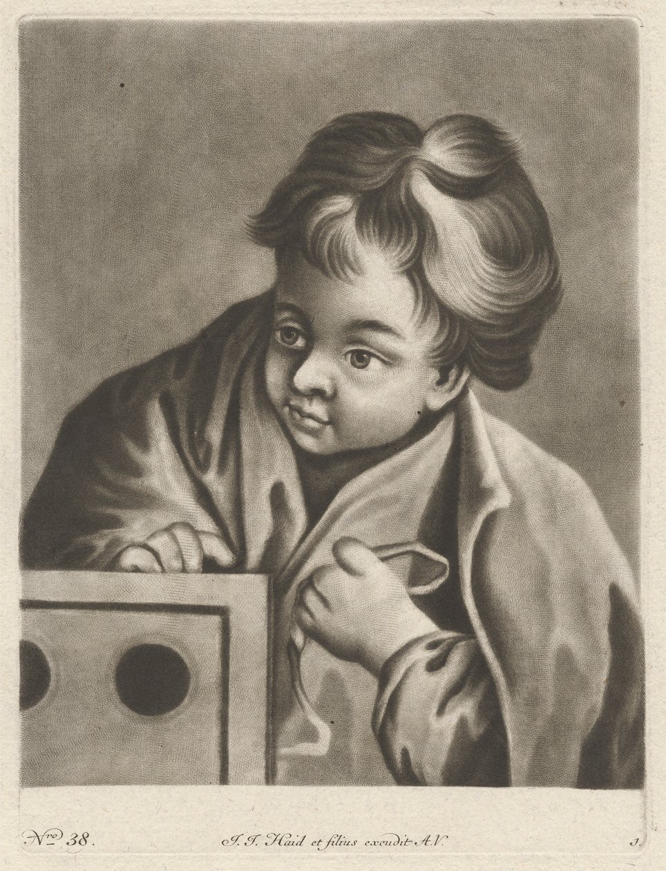 Boy with a Box by Johann Jacobus Haid
