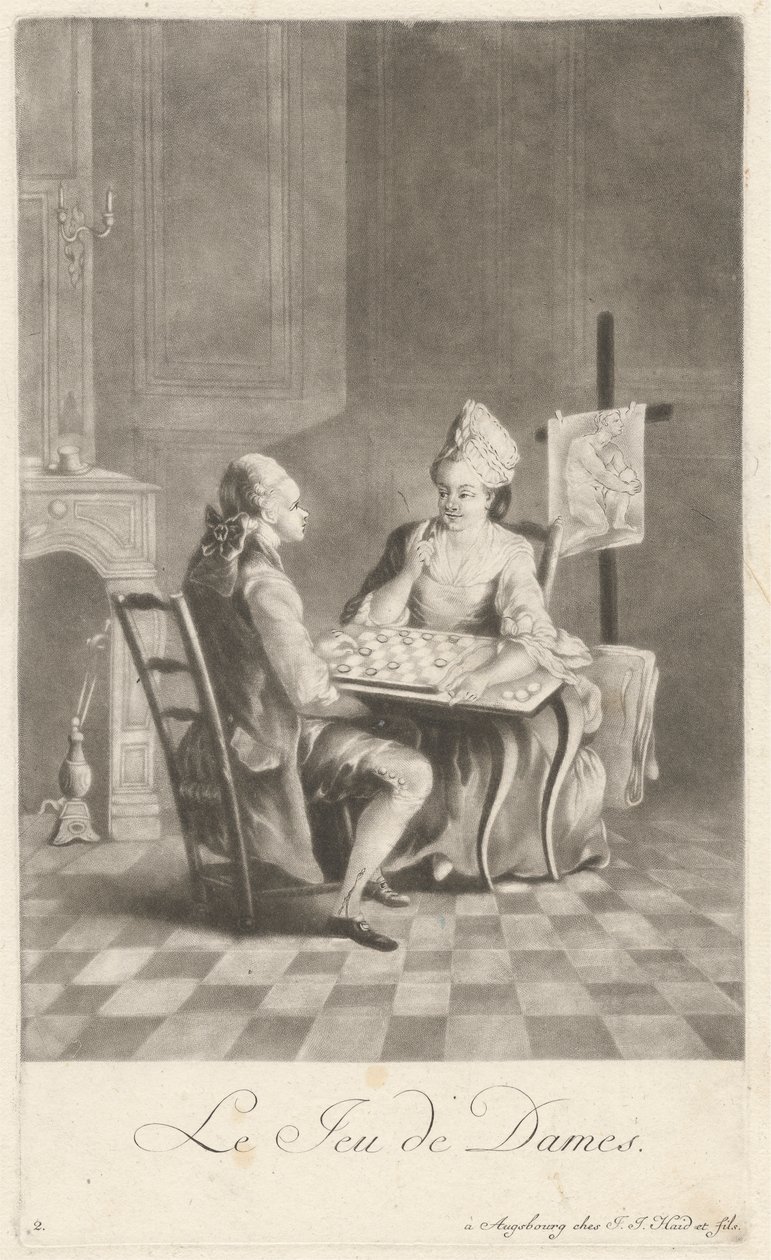The Game of Checkers by Johann Jacobus Haid