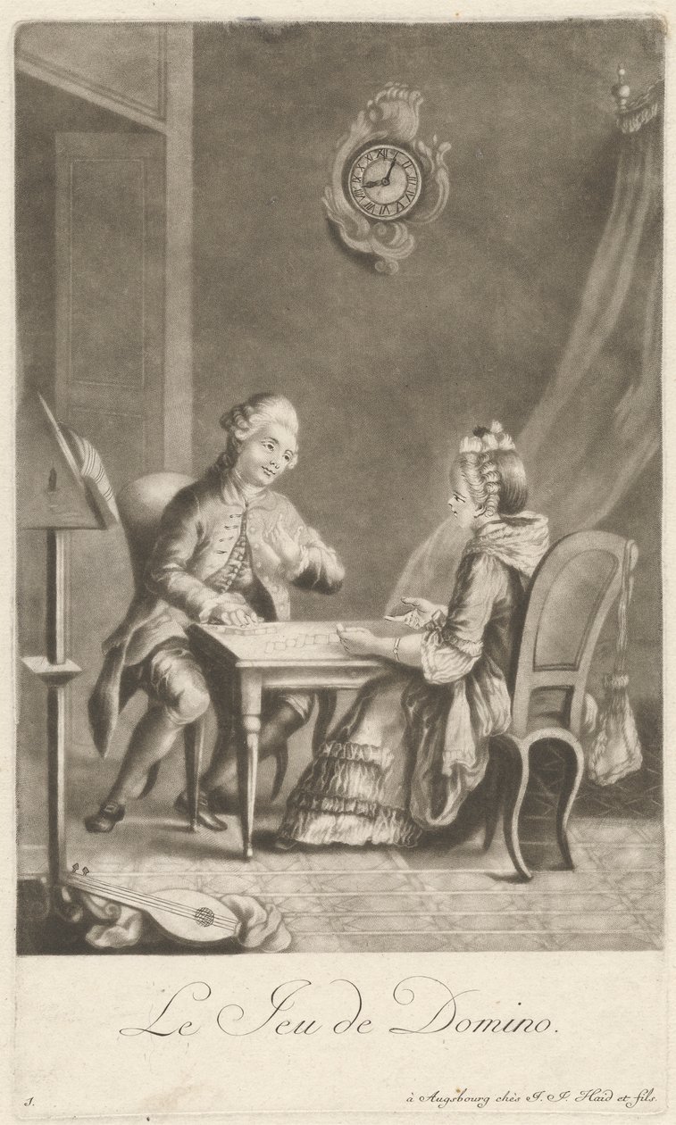 The Domino Game by Johann Jacobus Haid