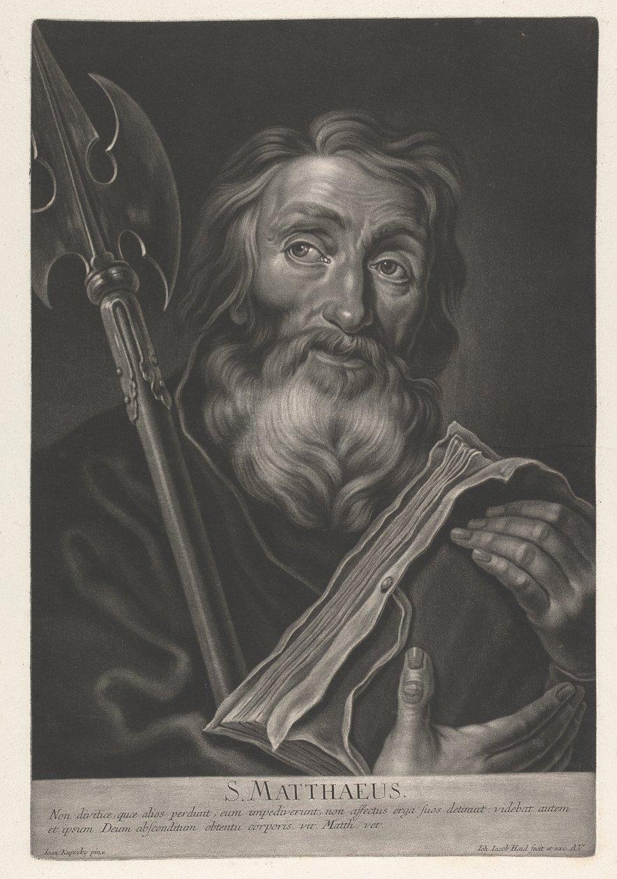 Saint Matthew by Johann Jacobus Haid