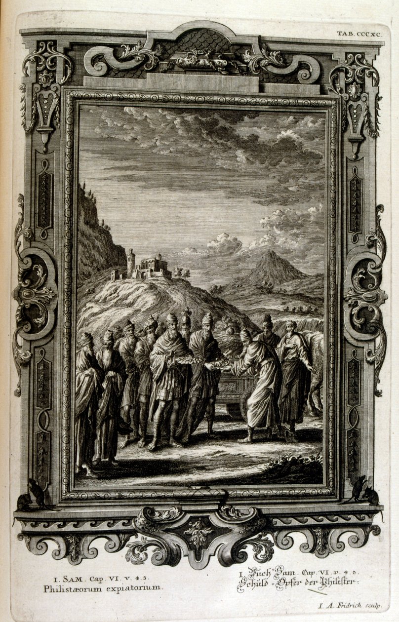 Offerings made to the Philistines by Johann Jakob Scheuchzer