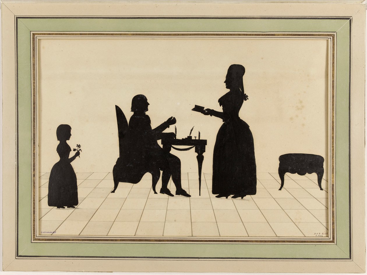 Monsieur and Madame Roland and Their Daughter Eudora by Johann Kaspar Lavater