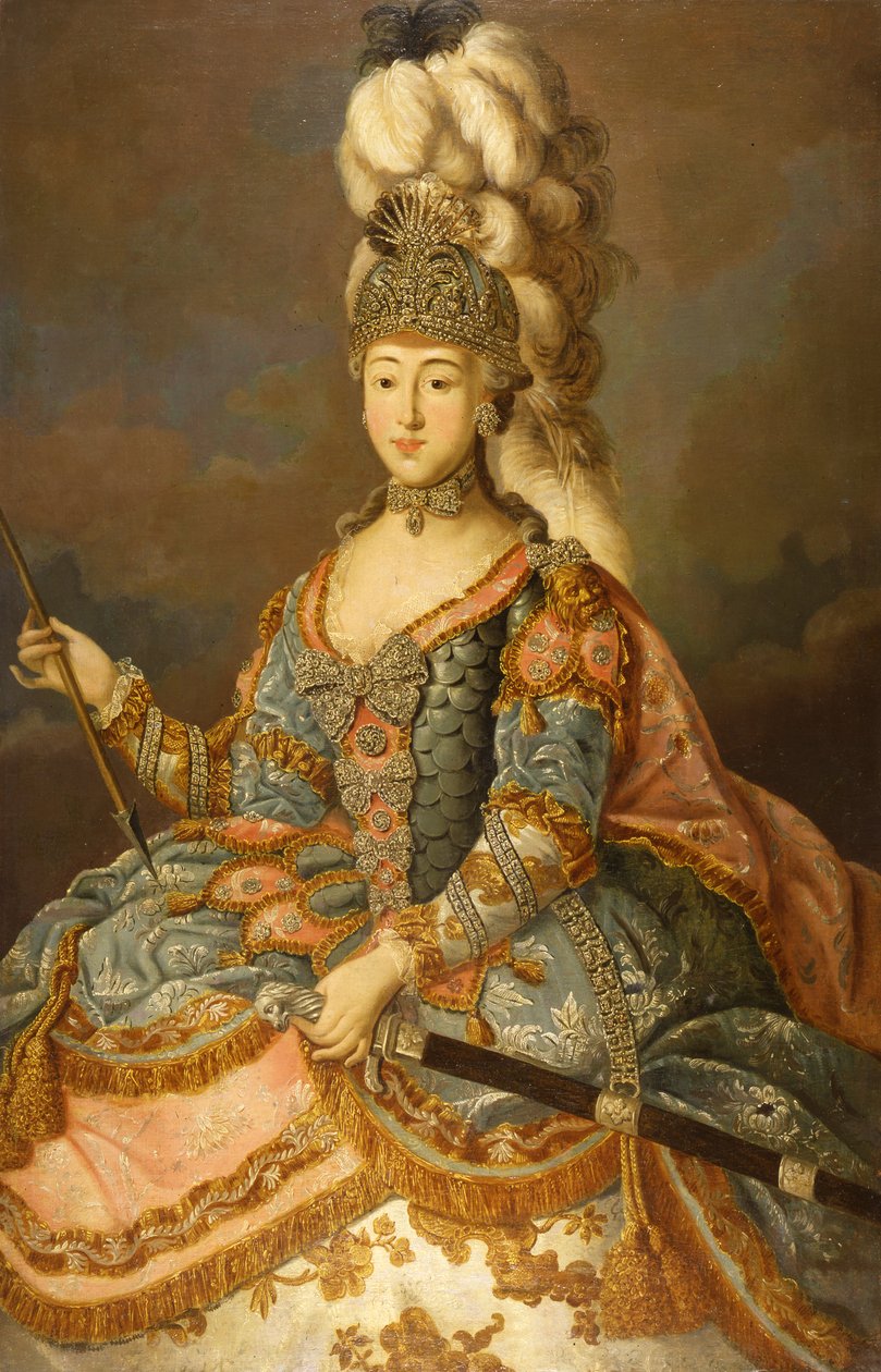 Portrait of Countess Anna Petrovna Sheremetyeva 1744-1768, 1769 by Johann Ligotsky