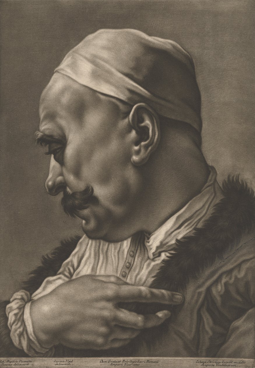 Portrait of a Man wearing a Cap by Johann Lorenz Haid
