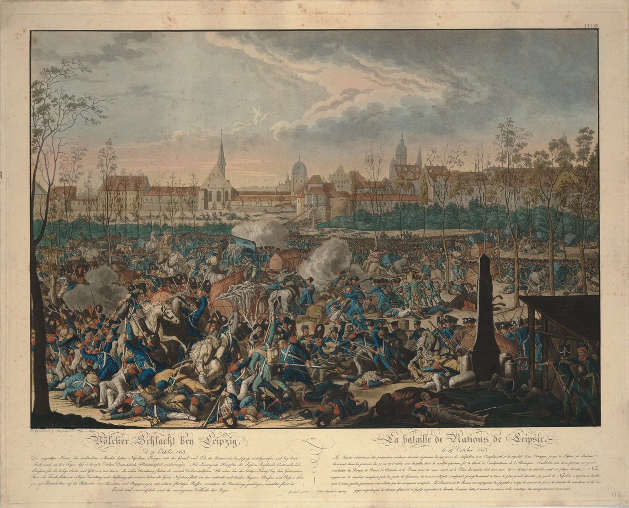 The Battle of the Nations by Johann Lorenz Rugendas the Younger