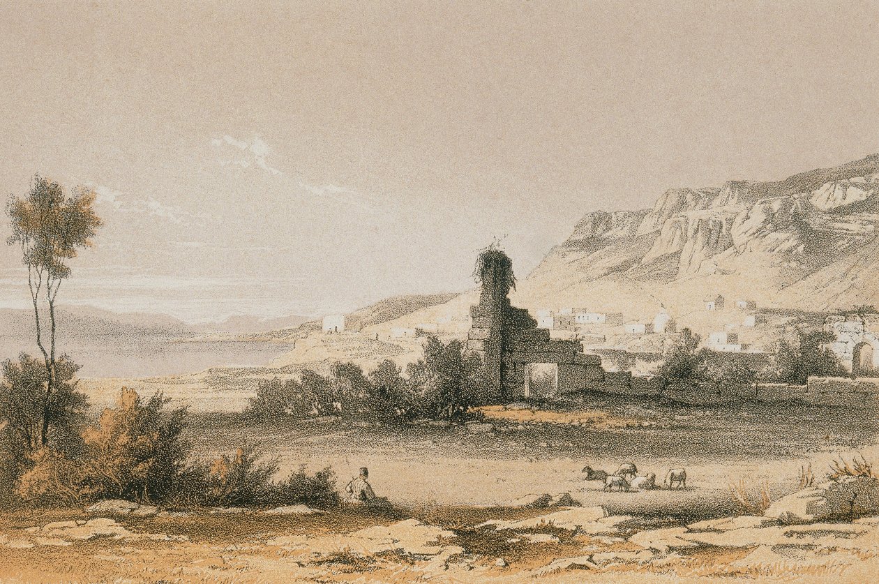 Magdala (Majdal Shams) by Johann Martin Bernatz